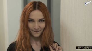Red-haired MILF teaches blowjob secret to strangers amateur porn tempus!