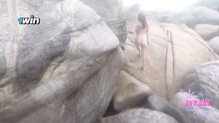 Sexo na praia com o marido exibicionista de Curitiba - greatest XXX porn!