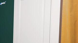 Sexy woman trains patron a lesson in dual DT and threesome for panty theft.