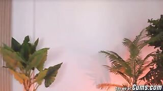 Tanned Babe trying on panties and teasing on cam